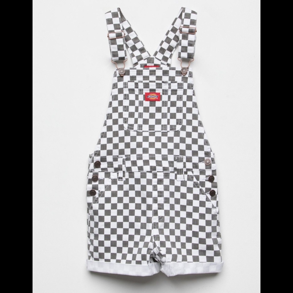 Dickies Checkerboard Denim Overalls